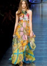Magdamit sa estilo ng boho glamour na kulay