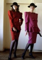 Dress in the style of the 80s with wide shoulders business