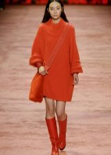 Knitted sweater dress