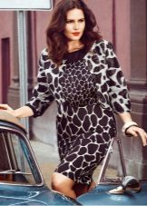 Winter dress para sa buong may print