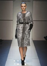 Winter dress para sa buong tuwid