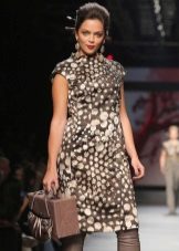 Winter dress para sa buong print short