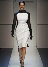 Winter dress para sa buong puti