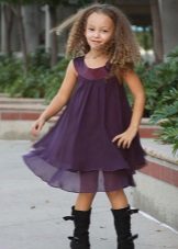 Summer chiffon dress para sa mga batang babae