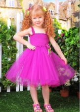 A-line dress short for the girl on straps