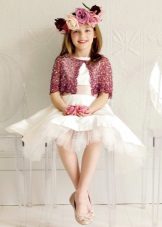 Bolero to a ball dress short for the girl