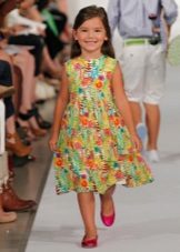 Summer colorful dress para sa mga batang babae
