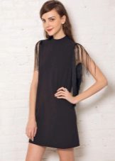 A-Line 2016 Fringe at Sleeveless Short A-Line Dress