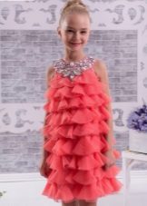 Eleganteng damit para sa batang babae 8-9 taong gulang na cocktail