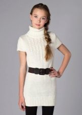 Dress-sweater sa paaralan para sa isang batang babae na 11 taon