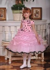 Ang graduation dress sa kindergarten pink a-silweta