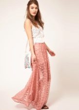 Light summer skirt to the floor