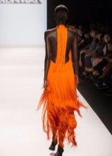 Fringed dress sa fashion show