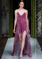 Lilac velour dress