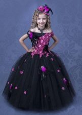 Smart black ball dress for the girl