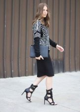 Festive pencil skirt with a high waist