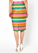 Skirt na may isang slit sa likod
