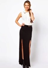Skirt na may dalawang cut