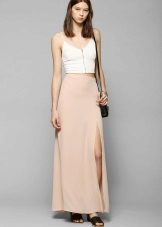 Linnea hole skirt na may slit