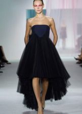 Long skirt with a train
