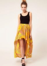 High waist train skirt