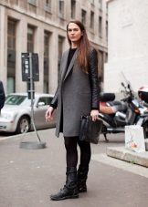 With a coat