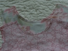 An example of grinding parts on a dress