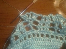 Knitting skirts according to the scheme for a dress for a girl up to a year