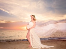 Flower headband for pregnant women photo shoot
