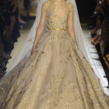 Kasal damit mula sa Elie Saab puntas