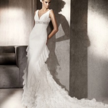 Mermaid Wedding Dress na may Train