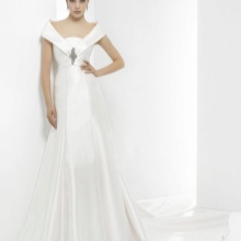 A-line Wedding Dress na may Strap - Sleeve