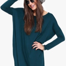 Knitted dress bat color moray