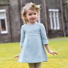 Tweed dress para sa mga batang babae 3-5 taon