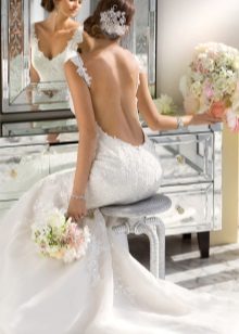 Long backless kasal damit