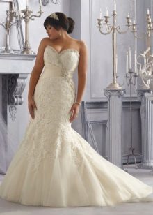 Kasalan ng kasuotan para sa mga buong bride