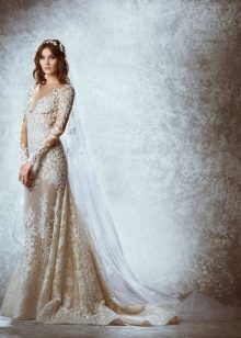 Openwork wedding dress mula kay Zuhair Murad