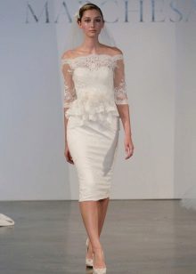 Straight Short Wedding Dress