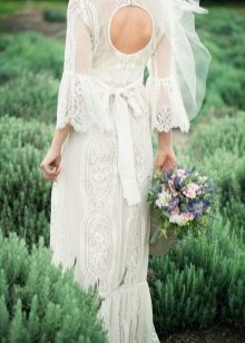 Wedding dress Provence mula sa puntas