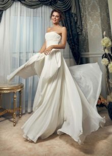Wedding dress from multi-chiffon