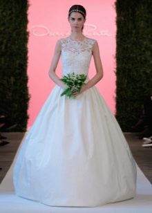 Napakaganda ng damit ng Kasal sa pamamagitan ng Oscar de la Renta