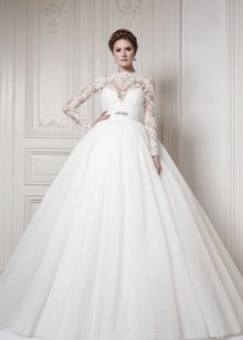 Mataas na baywang Wedding Dress