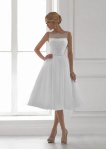 Midi Wedding Dress para sa Hourglass