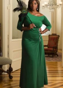 Green dress case for full evening