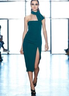 Dark Turquoise Evening Gown