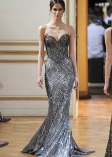 Sirena beaded evening dress