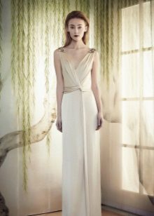 White evening dress mula Marcheza
