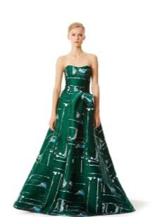 Gabi na damit mula sa Carolina Herrera berde