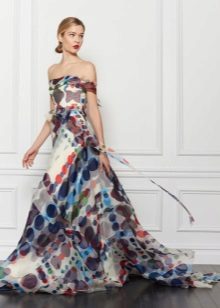 Evening inexpensive chiffon dress