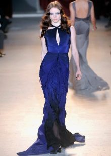 Cornflower blue evening dress